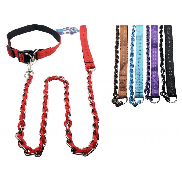 MIZOO ΣΕΤ ΠΕΡΙΛΑΙΜΙΟ ΣΚΥΛΟΥ ΜΕ ΛΟΥΡΙ ΑΛΥΣΙΔΑ ΣΕ 5 ΧΡΩΜΑΤΑ 120CMΧ62CMX2.5CM